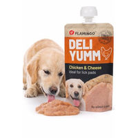 Produktbild von Flamingo Deli Yumm Pasta Huhn und Käse Hundesnack ohne Zucker 90g - 90 g