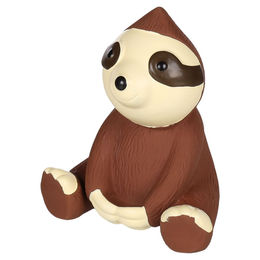 Flamingo Demba Faultier Hundespielzeug aus Latex mit Squeaker braun 10,5x8,3x12,6cm – Bild 1 von 3