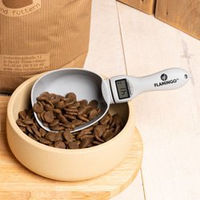 Produktbild von Flamingo Digitale Futterschaufel Skalo mit Waage Grau - 300 ml