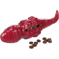 Produktbild von Flamingo Dilo Leguan Hundespielzeug aus TPR mit Squeaker in Rot