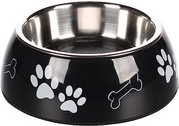 Flamingo Divar Futternapf für Hunde aus Edelstahl Schwarz Größe M 470ml - 470 ml – Bild 1 von 3