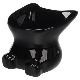 Flamingo Doby Futter- und Trinknapf aus Keramik Schwarz 120ml - 120 ml – Bild 1 von 6