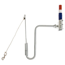 Flamingo Doggy Guide Fahrrad-Führhalter aus Metall in Silber und Grau – Bild 1 von 7