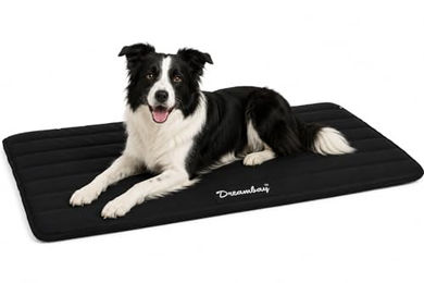 Flamingo Dreambay Orthopädisches Hundekissen mit Memory Foam für Drahtkäfig Schwarz – Bild 1 von 7