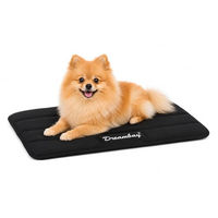 Produktbild von Flamingo Dreambay Orthopädisches Hundekissen und Katzenbett mit Memory Foam schwarz 55,5x38,5x2,3cm