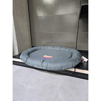 Produktbild von Flamingo Dreambay Ovales Hundebett XL aus Stoff in Türkis Blau Grau 120x90x16 cm