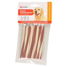 Flamingo Duetto Twist Sticks Hundesnack Huhn und Käse 85 g - 85 g – Bild 1 von 2