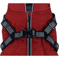 Produktbild von Flamingo Duker Hundemantel Winter Rot wasserdicht mit Fleecefutter 50cm