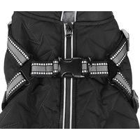 Produktbild von Flamingo Duker Hundemantel Winter Schwarz wasserdicht mit Fleecefutter 30cm