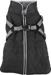 Flamingo Duker Hundemantel Winter Schwarz wasserdicht mit Fleecefutter - 1 Stk. – Bild 1 von 9