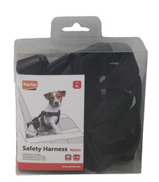 Flamingo Duma Autosicherheitsgeschirr für Hunde Nylon Schwarz XL – Bild 1 von 3