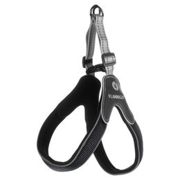Flamingo Easy Hilka Hundegeschirr Schwarz Größe M – Bild 1 von 2