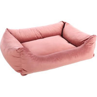Produktbild von Flamingo Ergonomisches Hundebett Elena Rechteckig Altrosa 100 x 80 x 25 cm mit Antislip-Funktion und waschbarem Polyester