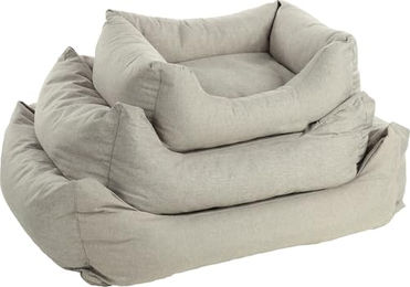 Flamingo Ergonomisches Hundebett Genève Rechteckig Beige 65 cm Waschbar mit Antislip-Funktion – Bild 1 von 3