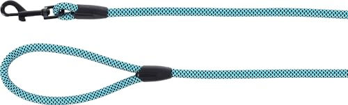 Flamingo Eros Führleine für Hunde aus Nylon in Blau mit matt schwarzen Beschlägen 1,3 m - 1,3 m – Bild 1 von 2