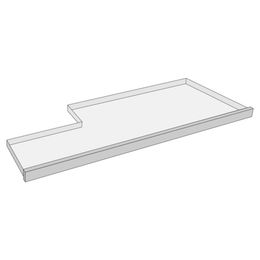 Produktbild von Flamingo Ersatzschublade für Kaninchenstall Urban Combi 2 braun 109,5x42x3,5cm