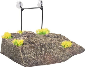 Flamingo F DT Schildkröteninsel Versteck aus Kunstharz Braun 32,5 x 24 x 8 cm – Bild 1 von 3