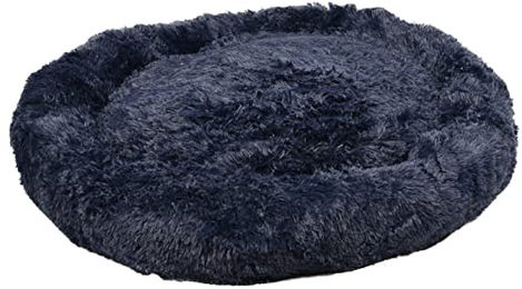 Flamingo F Korb rund aus Plüsch Marineblau 90 cm - 90 cm – Bild 1 von 4