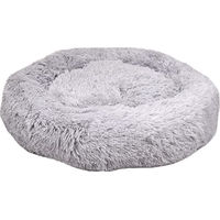 Produktbild von Flamingo F Korb rund hellgrau aus Plüsch 70 cm - 70 cm