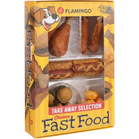 Produktbild von Flamingo Fast Food Hundesnack Box mit Huhn und Garnele ohne Zucker 260 g - 260 g