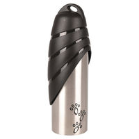 Produktbild von Flamingo Fin tragbarer Wasserspender für Hunde aus Edelstahl 750ml - 0,75 l