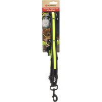 Produktbild von Flamingo Flitzy Joggingleine für Hunde Schwarz Gelb Nylon wasserabweisend verstellbar 105-175 cm