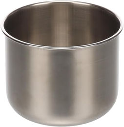 Flamingo Futter- und Trinknapf aus Edelstahl für Papageien Größe L Silber – Bild 1 von 2