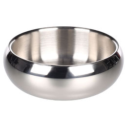 Produktbild von Flamingo Futter- und Trinknapf für Katzen aus Edelstahl in Silber 12 x 5 x 13 cm - 370 ml