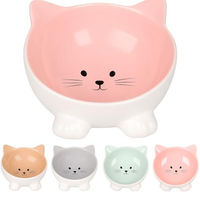 Produktbild von Flamingo Futter- und Trinknapf Puzi für Katzen aus Keramik Rosa 125 ml - 125 ml