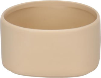 Produktbild von Flamingo Futter- und Trinknapf Zara aus Keramik beige rund - 1 l