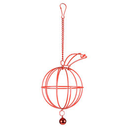 Flamingo Futterball Spielzeug aus Metall in Rot – Bild 1 von 1