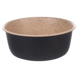 Flamingo Futternapf Dimi rund Schwarz XL aus Edelstahl - 1,93 l – Bild 1 von 3