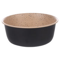 Produktbild von Flamingo Futternapf Dimi rund Schwarz XL aus Edelstahl - 1,93 l