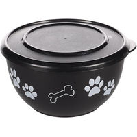 Produktbild von Flamingo Futternapf Kena mit Deckel Schwarz XL 19cm 1700ml - 1,7 l