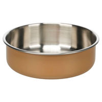 Produktbild von Flamingo Futternapf und Trinknapf Yumi rund aus Edelstahl beige für Hunde