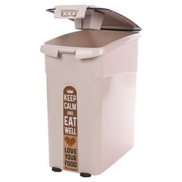 Produktbild von Flamingo Futtertonne Kody rechteckig beige für Hunde aus Kunststoff 16 l - 16 l