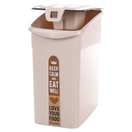 Flamingo Futtertonne Kolio beige 16L aus Kunststoff für Nager - 16 l – Bild 1 von 2