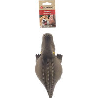 Produktbild von Flamingo Gaty Krokodil Quietschspielzeug aus Latex für Hunde in Grau