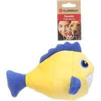 Produktbild von Flamingo Gebla Clownfisch Hundespielzeug aus Plüsch Gelb mit Squeaker und Snackfunktion