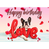 Produktbild von Flamingo Geburtstagskarte Happy Birthday Love Format A5 21 x 14,7 cm