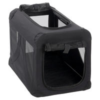 Produktbild von Flamingo Gepetto Transportbox für kleine Hunde in Schwarz XS aus wasserabweisendem Nylon