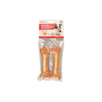 Produktbild von Flamingo Gepresster Kauknochen mit Huhn und Büffel 15 cm 220 g mit hohem Fleischanteil - 2 x 220 g