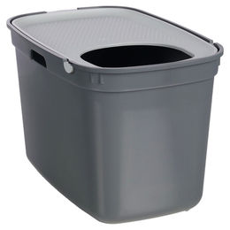Flamingo Geschlossene Katzentoilette Haubentoilette aus Kunststoff Grau 39 x 59 x 38 cm – Bild 1 von 1