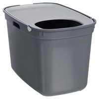 Produktbild von Flamingo Geschlossene Katzentoilette Haubentoilette aus Kunststoff Grau 39 x 59 x 38 cm