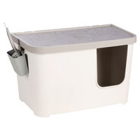 Produktbild von Flamingo Geschlossene Katzentoilette Haubentoilette Weiß 76 x 45 x 45 cm