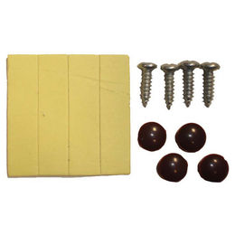 Flamingo Gewinde und Bolzensatz für Katzenklappe 2-Wege und 4-Wege in Weiß und Braun – Bild 1 von 2