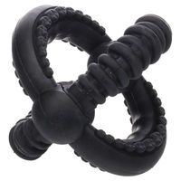 Produktbild von Flamingo Gladiator Cross Ball Hundespielzeug aus Gummi Schwarz