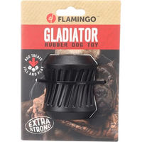 Produktbild von Flamingo Gladiator Snackzylinder Kauspielzeug aus Gummi Schwarz S 7,5x6,5x6,5cm