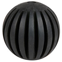Produktbild von Flamingo Gummiball Gladiator Hundespielzeug Schwarz 7,5 cm