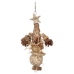 Flamingo Habi Intelligenzspielzeug aus Holz für Wellensittiche und Papageien Braun – Bild 1 von 3